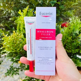 Eucerin Hyaluron-Filler + Volume-Lift Eye Cream 15ml.(แพ็คเกจยุโรป)ครีมบำรุงผิวรอบดวงตา