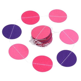Pastel Circle Garland for Party Decoration