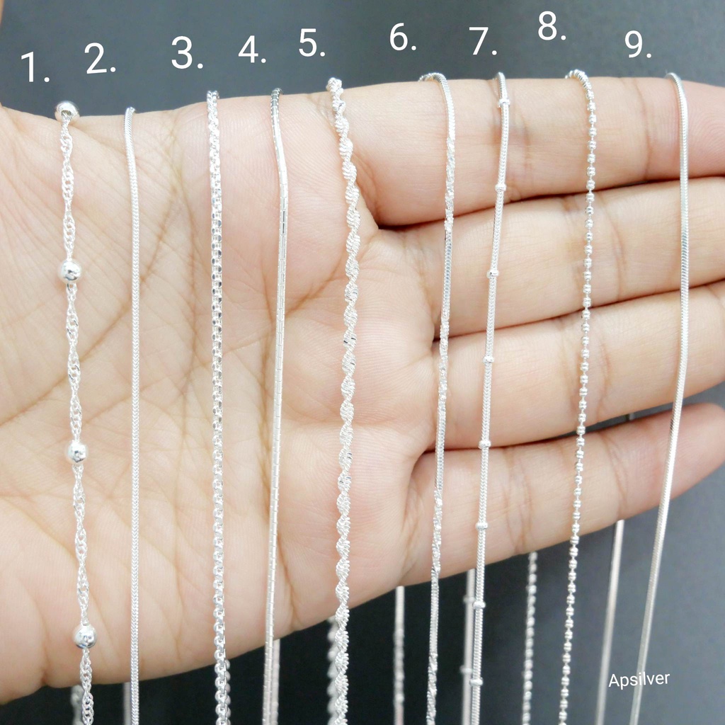 สร้อยคอเงิน| Necklace S925หนาประมาณ 1 มิล