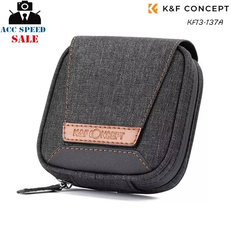 K&F Camera Lens Filter Pouch Case, 4-Pocket Filter Carry Case 13.117 กระเป๋าใส่ฟิลเตอร์ขนาด 37mm-95m