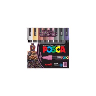 Posca Set Dark colour ชุดปากกา Posca ชุดโทนสีเข้มหัว 1.8-2.5 mm