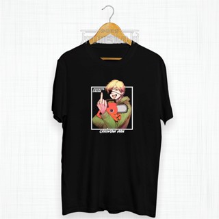 oversize T-shirt เสื้อยืด พิมพ์ลายอนิเมะ POCHITA DREAM &amp; DENJI CHAINSAW MAN KAMEHAKI Combed 30s พรีเมี่ยม สําหรับผู้ชาย