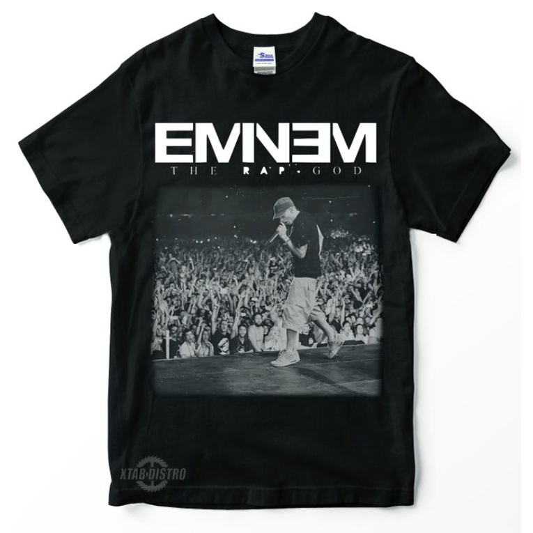 เสื้อยืดแร็พฮิปฮอป EMINEM - THE RAP GOD Premium Tshirt eminem raptee rapper