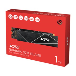 XPG GAMMIX S70 BLADE SSD Memory (เอสเอสดี) ความจุ 512GB/1TB/2TB PCIe Gen4x4 M.2 2280 R7400/W6800MB/s