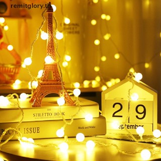 Remitglory สายไฟ LED ลูกบอลโซ่ USB สําหรับงานแต่งงาน คริสต์มาส TH