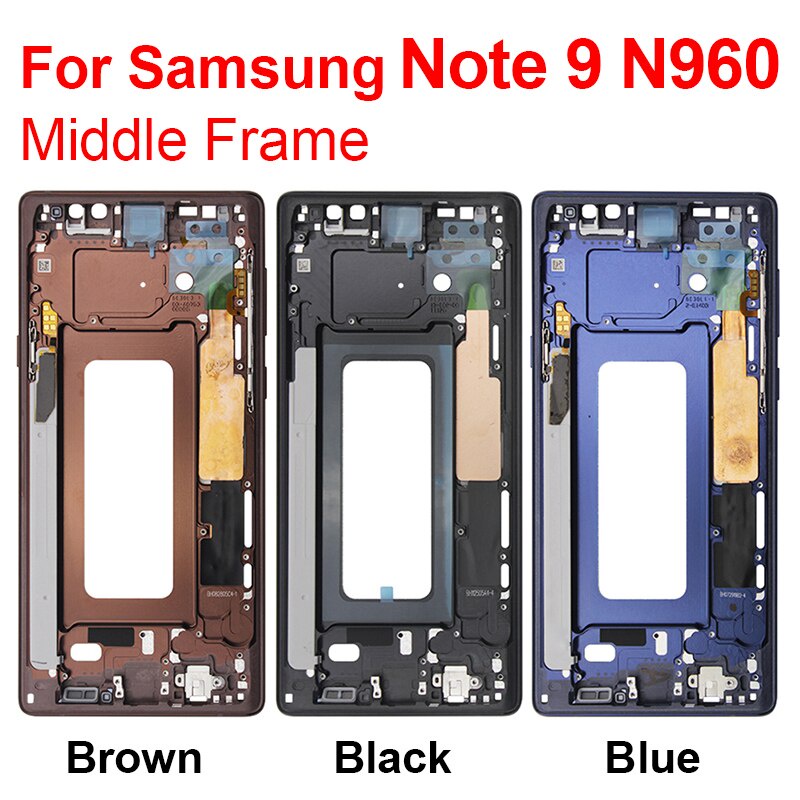 กรอบกลางหน้าจอ LCD แบบเปลี่ยน สําหรับ Samsung Galaxy Note 9 N960