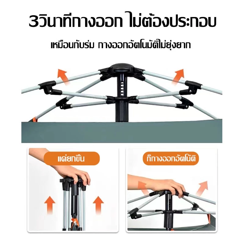 เต็นท์กางอัตโนมัติ สำหรับ 3-4 คน thumbnail 9