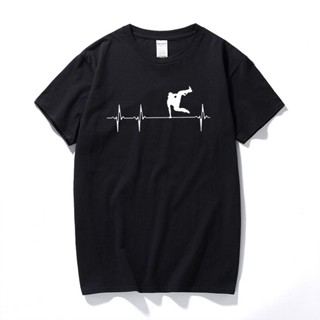 เสื้อยืด ผ้าฝ้าย 100% พิมพ์ลาย Parkour Freerunning Heartbeat Parkour แฟชั่นฤดูร้อน สําหรับผู้ชาย