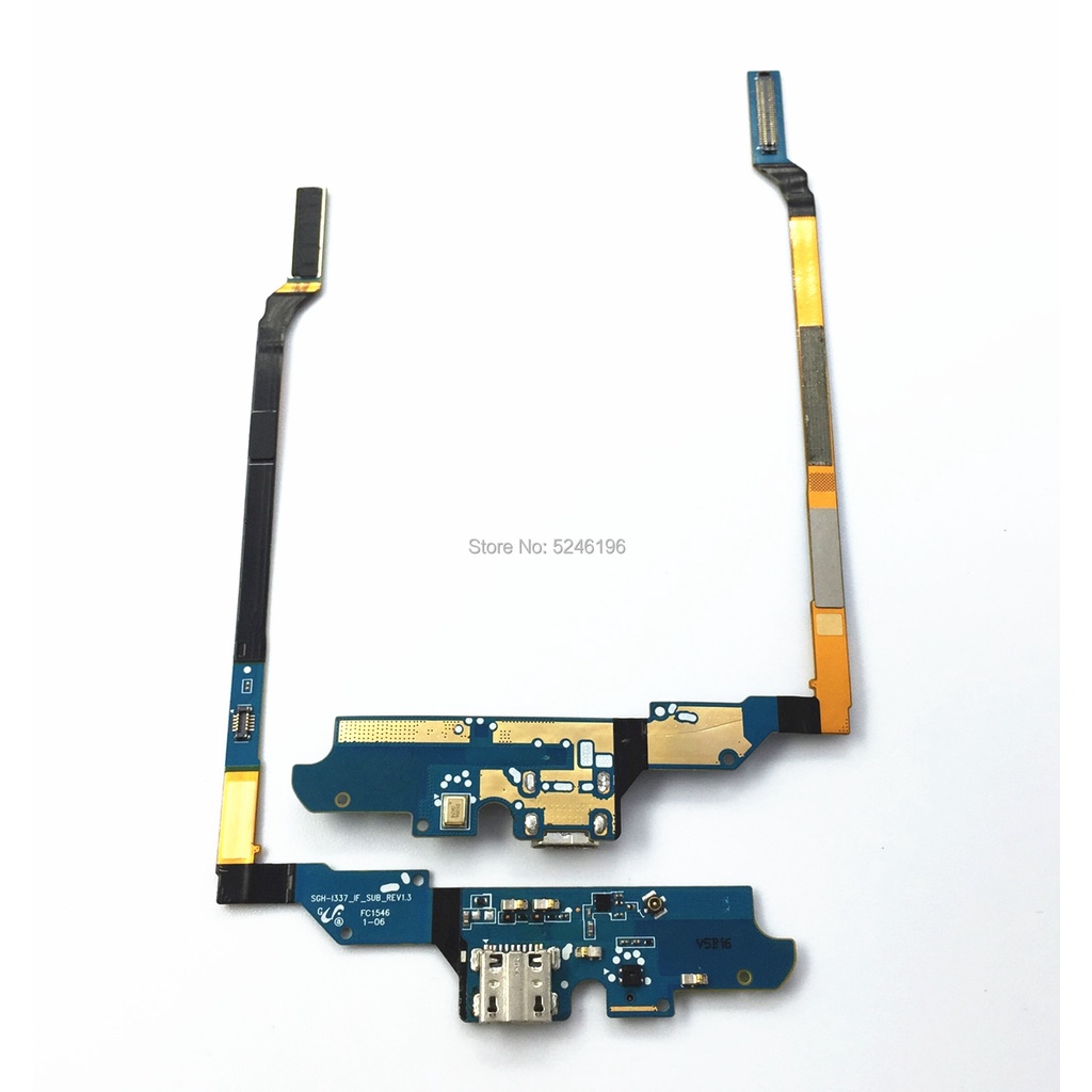 1pcs USB Charger Board ชาร์จพอร์ต Connector Dock Flex สําหรับ Samsung Galaxy S4 i9500 M919 I337 i950