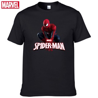 เสื้อยืด พิมพ์ลาย Marvel The Avengers spiderman