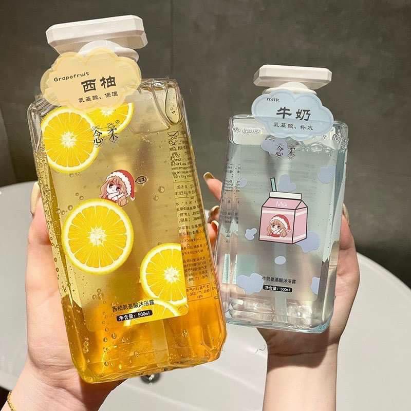 ครีมอาบน้ำกลิ่นผลไม้หอมนานหอมติดผิวขนาด 500 ml (คละสูตร)