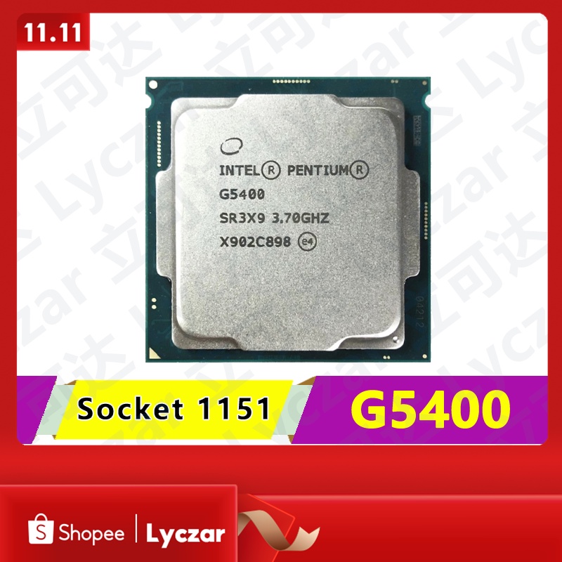 โปรเซสเซอร์ CPU Intel Pentium G5400 LGA 1151 3.7GHz 4M Cache Dual-Core 58W Lyczar แบบตั้งโต๊ะ #4