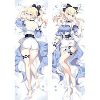 ปลอกหมอนอิง พิมพ์ลายอนิเมะ Genshin Impact Jean Gunnhildr Dakimakura แบบสองด้าน สําหรับตกแต่งร่างกาย