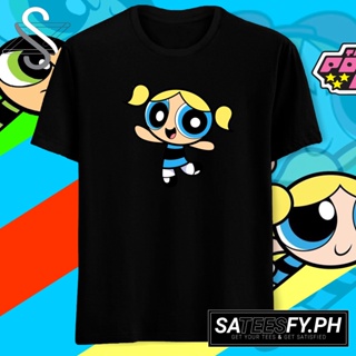 【Hot sale】Powerpuff Girls 2  Tshirt Cotton  Round Neck Xs To Xxl Unisex Asia Size 7Colorsเสื้อยืด