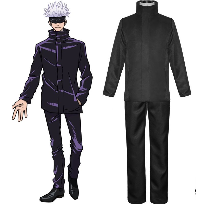 ชุดเครื่องแต่งกายคอสเพลย์ Gojo Jujutsu Kaisen Satoru สําหรับผู้ชาย