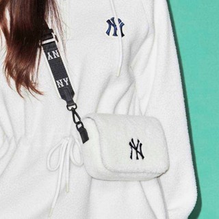 ของแท้💯 กระเป๋า MLB Basic Small Logo Fleece Hoodie Bag NY พร้อมส่ง