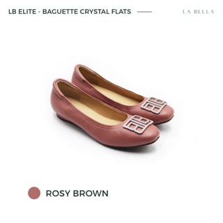 LA BELLA รุ่น LB ELITE BAGUETTE CRYSTAL  - ROSY BROWN