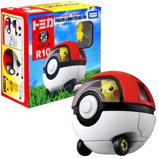 ⚡ พร้อมส่ง 🌟 TAKARA TOMY Tomica Dream Toy RIDE on No.R10 PIKACHU POKE BALL CAR ของใหม่ มือ 1 POKEMON โปเกมอน ✨