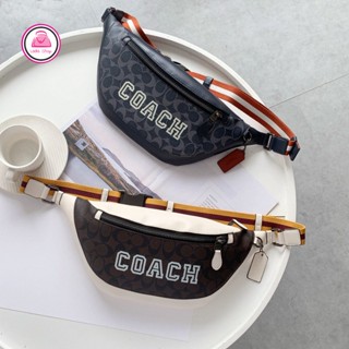 ส่งฟรี🔥 COACH Warren Belt Bag CB912 กระเป๋าคาดอกใบใหญ่ 13"