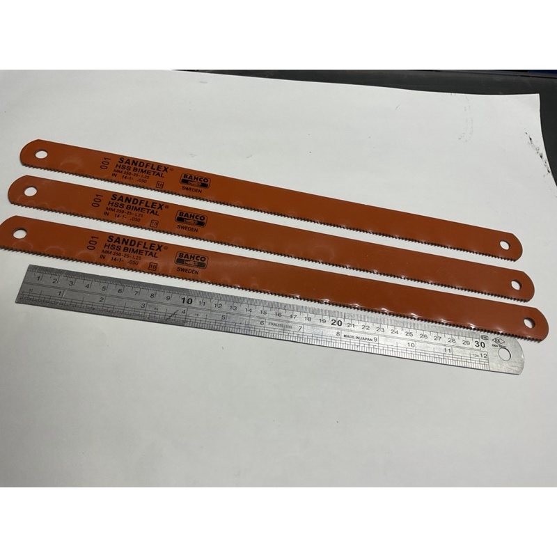 ใบเลื่อยเหล็ก SANDFLEX  HSS  BIMETAL  BAHCO SWEDEN 14” * 1”ใส่เครื่องเลื่อยใหญ่HERO 10ฟันคุณภาพสูง