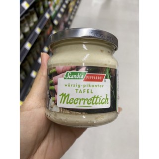 Tafel Meerrettich ( Scandia Pepparrot Brand ) 190 G. ซอสสำหรับจิ้มเนื้อสัตว์ ตรา สแกนเดีย เปปปาร์รอท