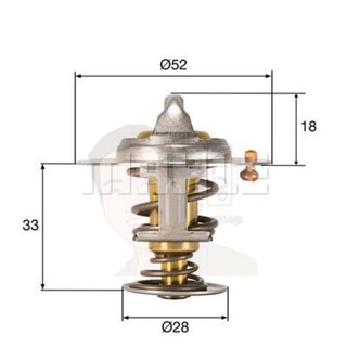 TX 327 92D วาล์วน้ำ Fiesta 1.0 Ecoboost CM5G61J20AA (ยี่ห้อ MAHLE)