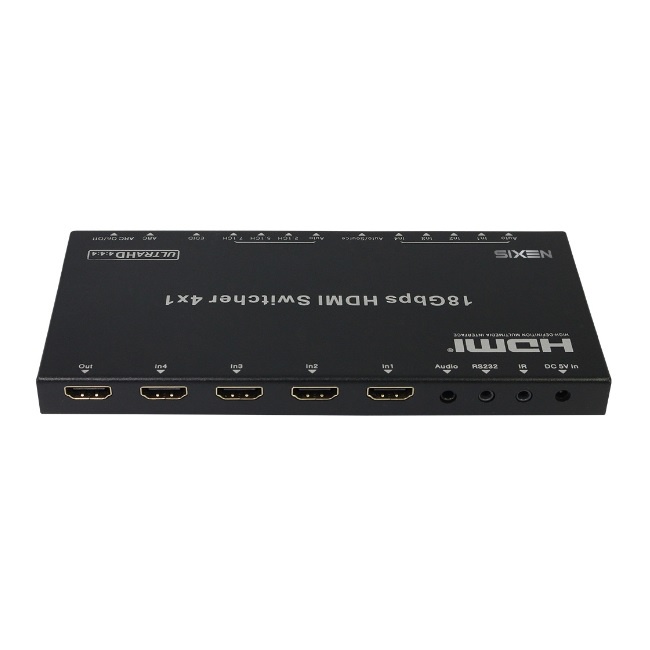 NEXIS HSW41A HDMI Switch สวิทช์สลับสัญญาณภาพ HDMI  4 input ออก 1 output รองรับ 4K และภาพ 3D