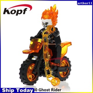 Arthur Ghost Rider บล็อคตัวต่อ ซูเปอร์ฮีโร่ มาร์เวล ของเล่นสําหรับเด็ก DA030 WM298