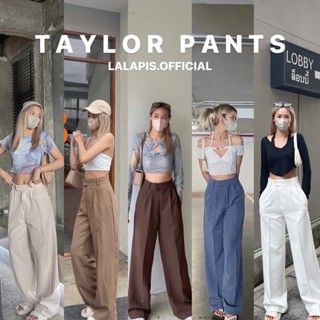 Lalapis | TAYLOR PANTS🦋 กางเกงขายาวเอวสูงทรงกระบอกแบบปล่อยๆ