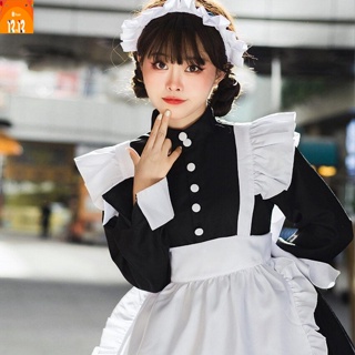 ✶●] Japanese Gothic Lolita Cosplay Costume Princess Dress Girl Maid เครื่องแต่งกายคอสเพลย์ การ์ตูนอะนิเมะ
