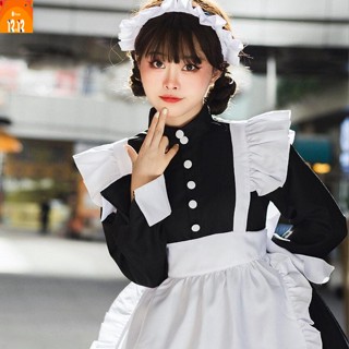 ✶●] Japanese Gothic Lolita Cosplay Costume Princess Dress Girl Maid เครื่องแต่งกายคอสเพลย์ การ์ตูนอะนิเมะ