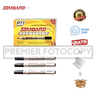 มาตรฐาน - ปากกามาร์กเกอร์ถาวร P77 - เนื้อหา 1 ชิ้น