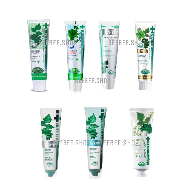 ยาสีฟัน เดนทิสเต้  Dentiste Original & Sensitive & Max Fluoride & Ultra sensitive & Natural 100g