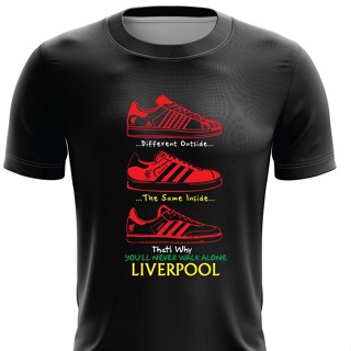 เสื้อยืด ลาย Liverpool FC แบบแห้งเร็ว ไซซ์ XS - 7XL