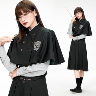 [KYOUKO] Harry Potter stand-up collar cloak short top ชุดคลุมแฮร์รี่พอตเตอร์ เสื้อคลุมครอปสั้น ลิขสิทธิ์แท้