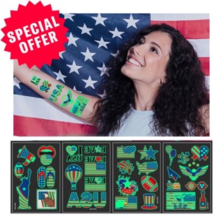 USA #tattoo set #แทชทู #เรืองแสง #พร๊อพปาร์ตี้