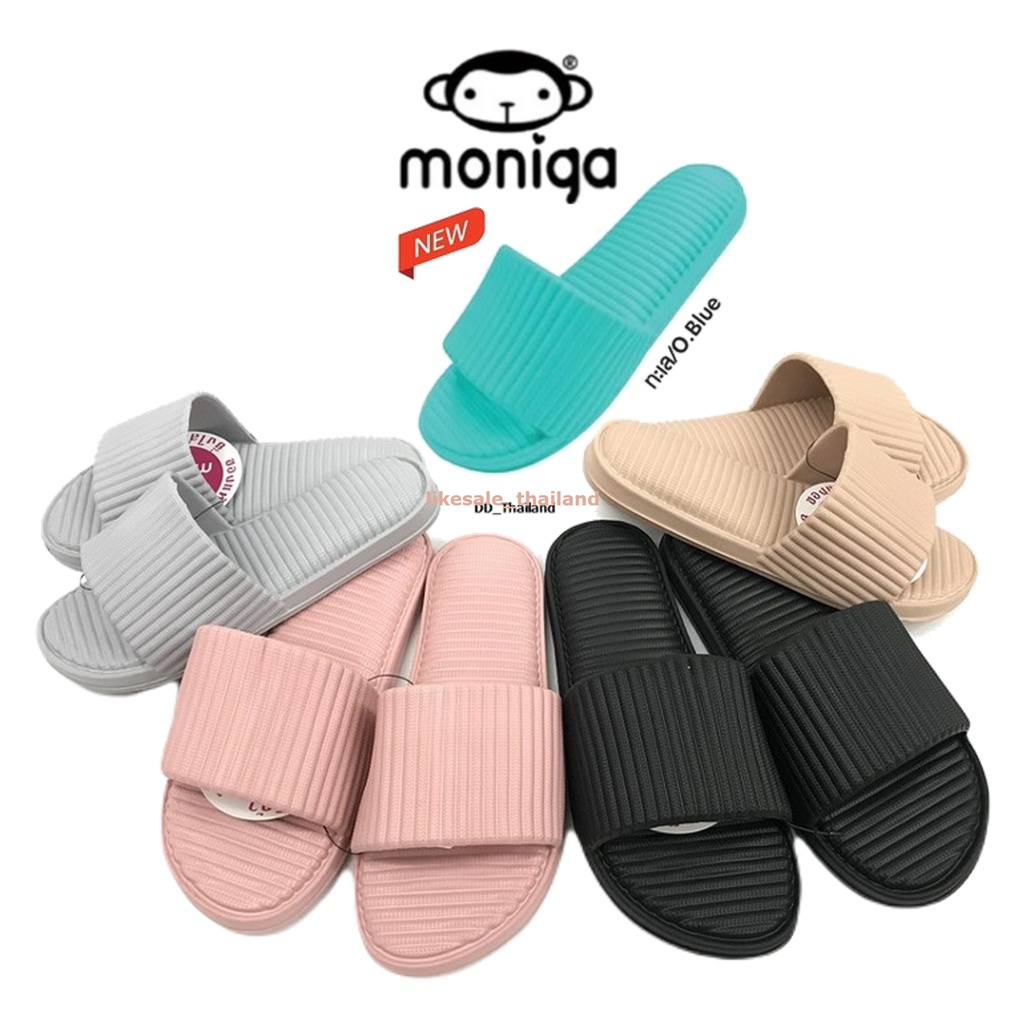 Monobo Moniga 10.4 (ของแท้ 100%) รองเท้าแตะ แบบสวม ผู้หญิง นุ่ม สีน่ารัก มี 6 สี SIZE 5-8 พร้อมส่ง