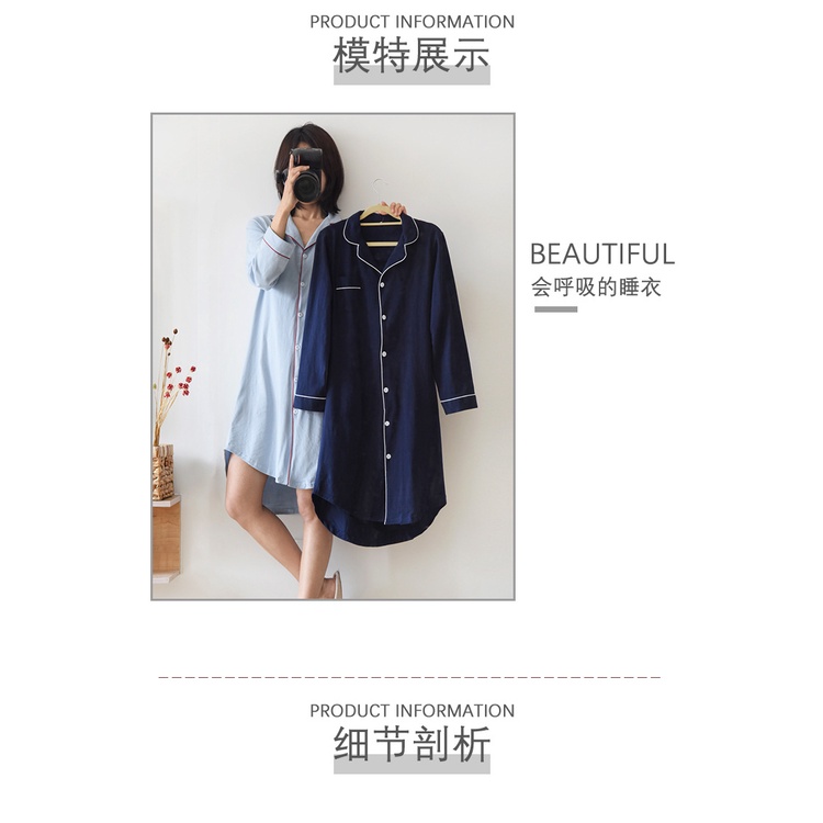 งานพรีเมียมคัดเกรด ชุดนอนผ้า COTTON ชุดเดรส