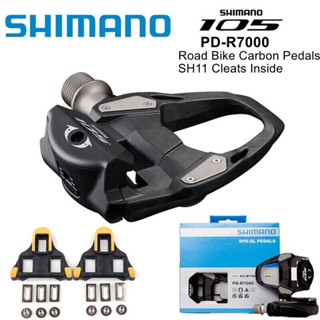 Shimano 105 PD-R7000 ที่เหยียบคาร์บอน SPD-SL คลีทจักรยานเสือหมอบ SH11 ของแท้