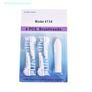 Widebeaucloud หัวแปรงสีฟัน 4 ชิ้น สําหรับ Oral-B Cross Action Power Dual Clean Brush แบบเปลี่ยน Nice