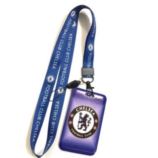 เชลซี ที่ใส่บัตร ซองใส่บัตร ที่ใส่บัตร พร้อมสายคล้องคอ(2cm) ลาย CHELSEA BLUE สิงโตน้ำเงินคราม B สำหรับบัตร 5.5x8.5cm MNN