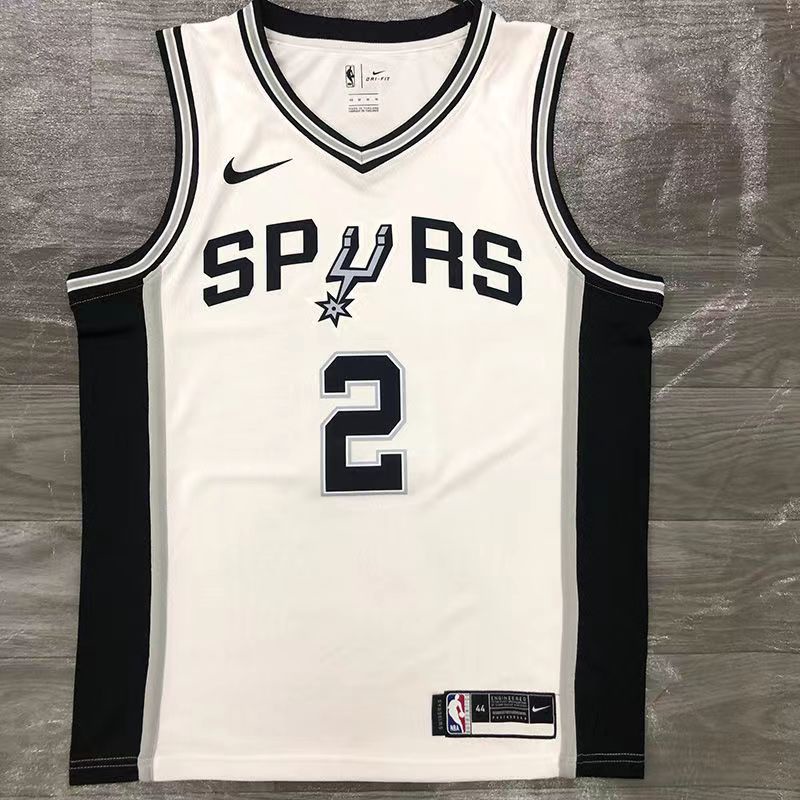 ป่าในสต็อก TR22HGR3 NBA Basketball Mens Jersey ลดราคา San Antonio Spurs #2 Kawhi Leonard เสื้อ Swing