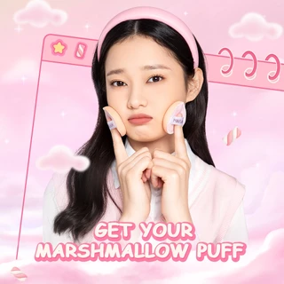 Pinkflash พัฟแต่งหน้า แป้งพัฟ เครื่องสําอางนุ่ม เบาะลม ความงาม สัมผัสสบาย Marshmallow หยดน้ําตา เครื่องมือสองด้าน ใช้พัฟ เบาะลม
