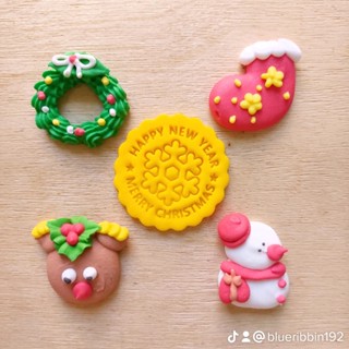 พร้อมส่ง Happy new year HNY cake sugar gumpaste กัมเพส น้ำตาล สวยมาก ขายดี น้ำตาลแต่งขนม cake topper น้ำตาล เค้กเทศกาล