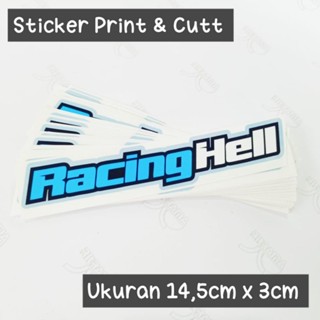 สติกเกอร์ พิมพ์ลาย Hell NEW RACING