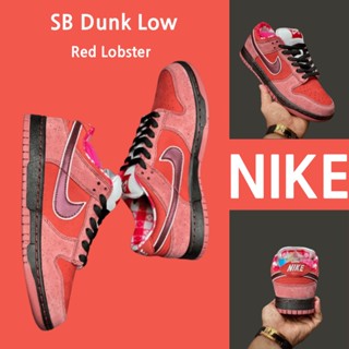 （ยิงจริง）Nike Concepts x NK SB Dunk Low Red Lobster ของแท้100%💯รองเท้าผ้าใบ รองเท้า รองเท้าวิ่ง รองเท้า nike-1-4