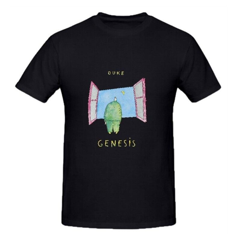 TEAJstmon Genesis Duke Mens Crew Tee เสื้อผ้าฝ้ายรอบคอผ้าฝ้ายเสื้อยืด