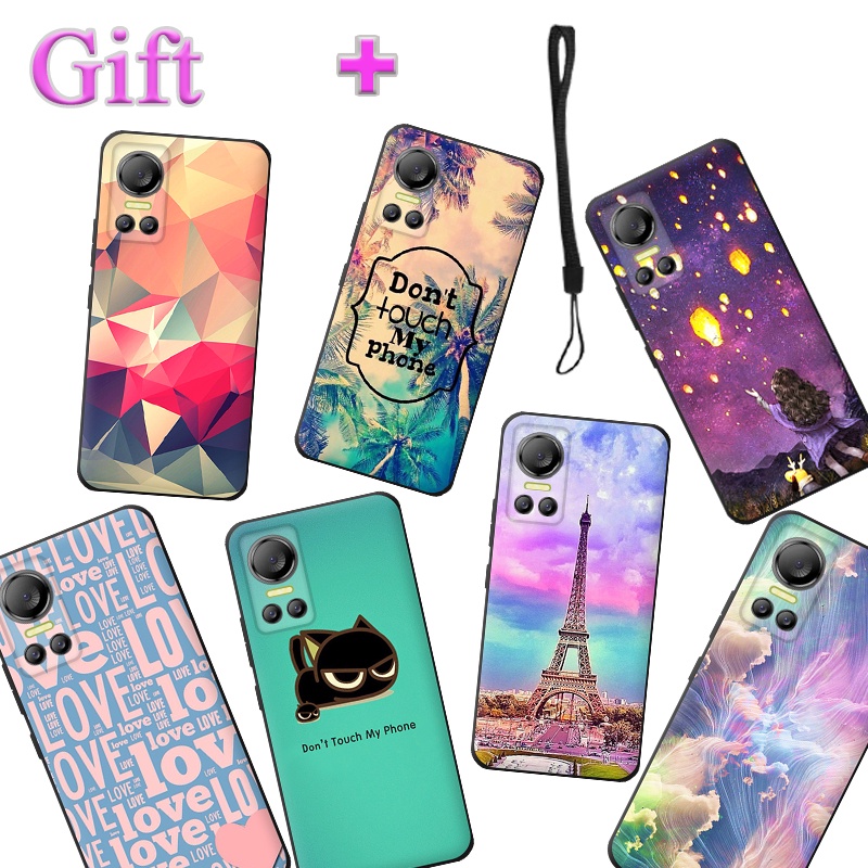 ITEL Vision 5 S663LC รูปแบบทาสีซิลิโคนอ่อนบางการ์ตูนสําหรับ ITEL S18 S663L น่ารักฝาครอบโทรศัพท์