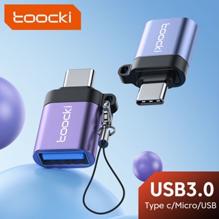 Toocki อะแดปเตอร์แปลง OTG USB 3.0 เป็น Type C Micro เป็น Type C ตัวผู้ USB 3.0 ตัวเมีย สําหรับ Xiaomi Samsung S20 USBC OTG