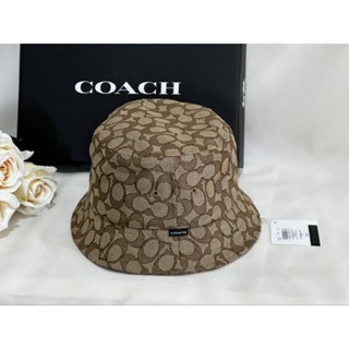 หมวก สัน้ำตาล ลาย C 💗Bucket Hat In Signature Jacquard